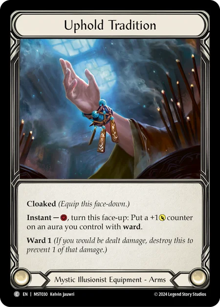 (030/237) Flesh & Blood TCG Part the Mistveil Single: Uphold Tradition (Regular)  Common