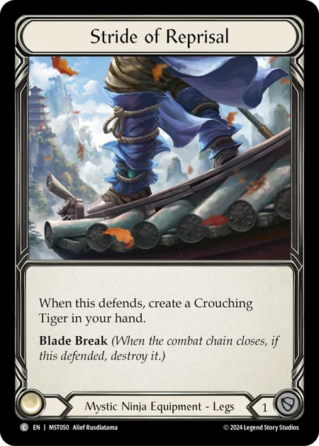 (050/237) Flesh & Blood TCG Part the Mistveil Single: Stride of Reprisal (Regular)  Common