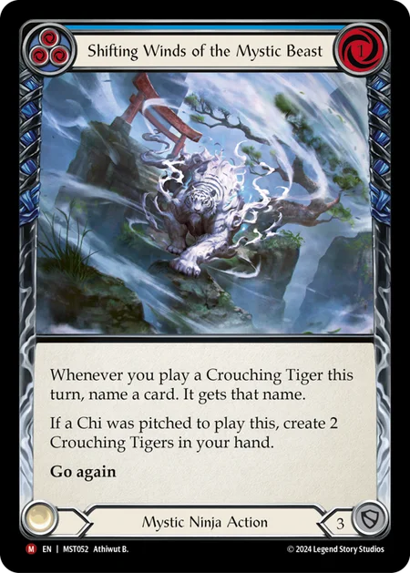 (052/237) Flesh & Blood TCG Part the Mistveil Single: Shifting Winds of the Mystic Beast (Regular)  Majestic