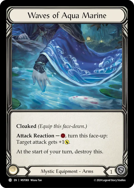 (069/237) Flesh & Blood TCG Part the Mistveil Single: Waves of Aqua Marine (Cold Foil)  Common