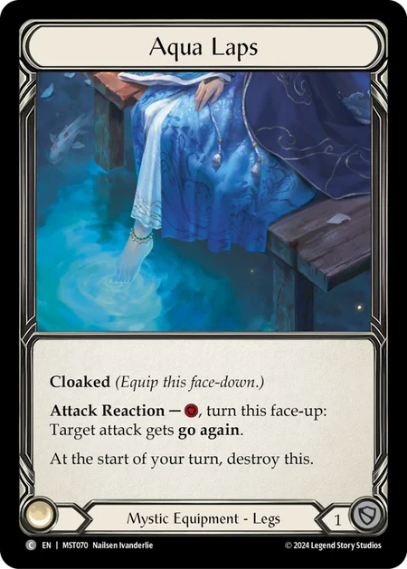 (070/237) Flesh & Blood TCG Part the Mistveil Single: Aqua Laps (Cold Foil)  Common