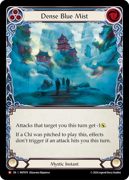 (079/237) Flesh & Blood TCG Part the Mistveil Single: Dense Blue Mist (Regular)  Majestic