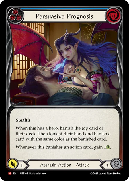 (104/237) Flesh & Blood TCG Part the Mistveil Single: Persuasive Prognosis (Regular)  Majestic