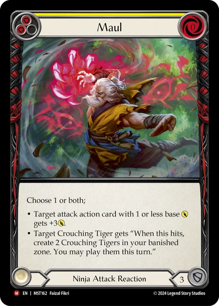 (162/237) Flesh & Blood TCG Part the Mistveil Single: Maul (Regular)  Majestic