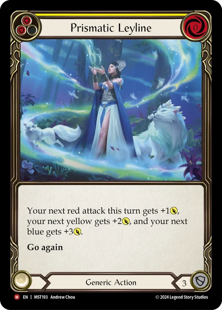 (193/237) Flesh & Blood TCG Part the Mistveil Single: Prismatic Leyline (Regular)  Majestic