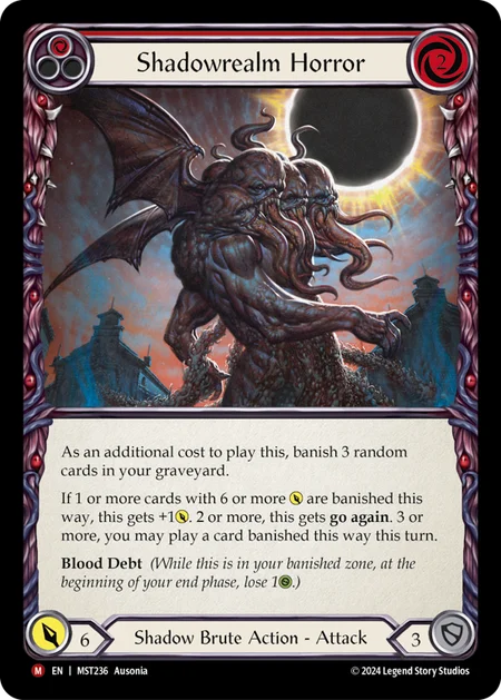 (236/237) Flesh & Blood TCG Part the Mistveil Single: Shadowrealm Horror (Regular)  Majestic