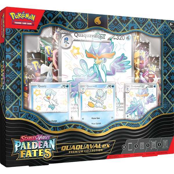 Pokemon TCG: Scarlet & Violet 4.5 Paldean Fates Premium Collection Quaquaval