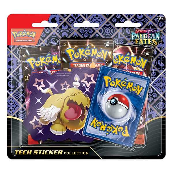 Pokemon TCG: Scarlet & Violet 4.5 Paldean Fates Tech Sticker Box -Greavard