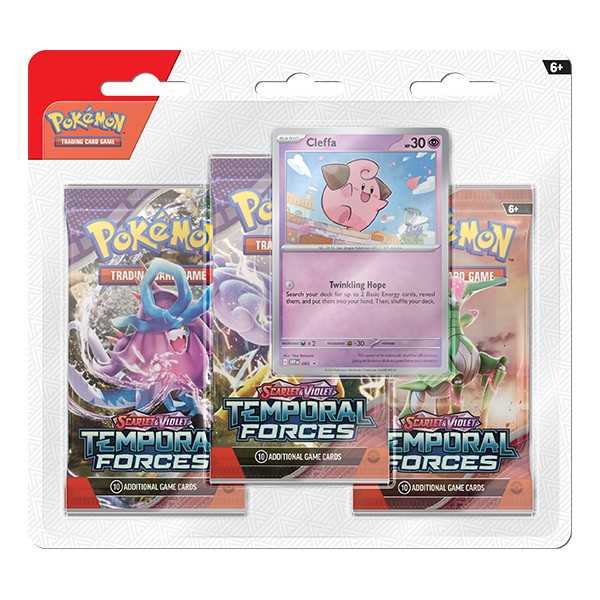 Pokemon TCG: Scarlet & Violet 5 - Temporal Forces - 3-Pack - Cleffa