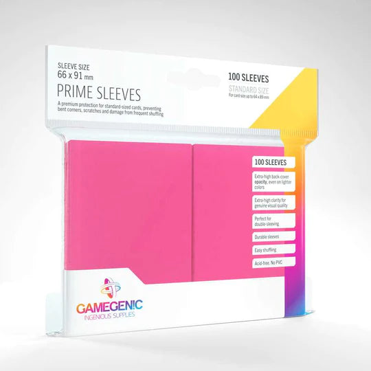 GameGenic Prime Sleeves 100ct - Pink