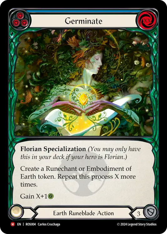 (ROS004) Flesh & Blood TCG Rosetta Single: Germinate (Rainbow Foil)  Majestic