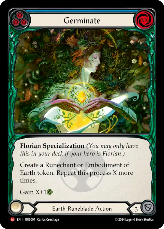 (ROS004) Flesh & Blood TCG Rosetta Single: Germinate (Regular)  Majestic