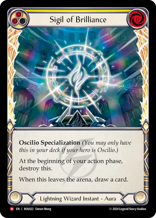 (ROS022) Flesh & Blood TCG Rosetta Single: Sigil of Brilliance (Regular)  Majestic