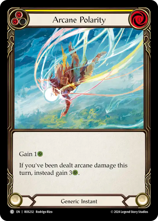 (ROS232) Flesh & Blood TCG Rosetta Single: Arcane Polarity (Yellow) (Regular)  Common