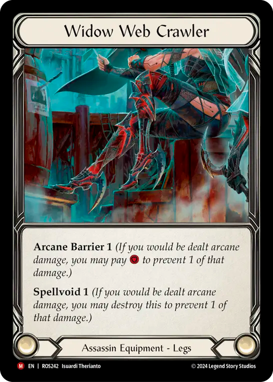 (ROS242) Flesh & Blood TCG Rosetta Single: Widow Web Crawler (Regular)  Majestic