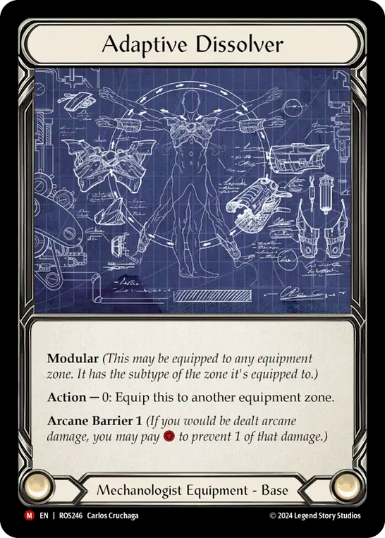 (ROS246) Flesh & Blood TCG Rosetta Single: Adaptive Dissolver (Cold Foil)  Majestic