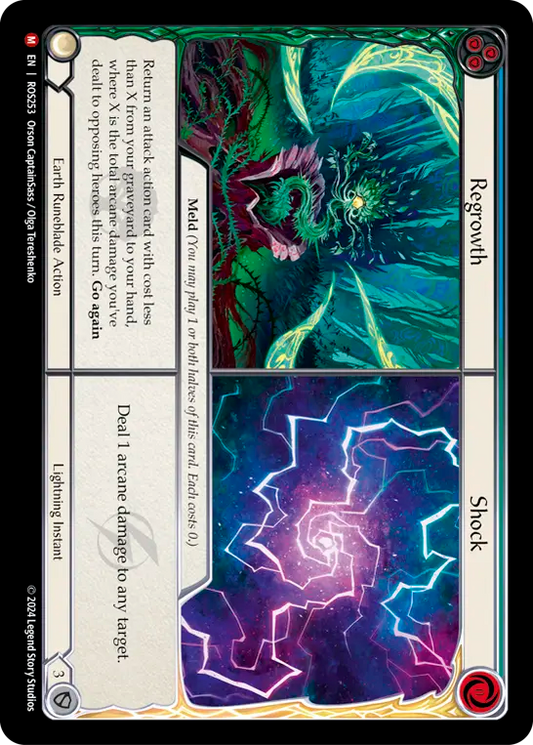 (ROS253) Flesh & Blood TCG Rosetta Single: Regrowth // Shock (Regular)  Majestic