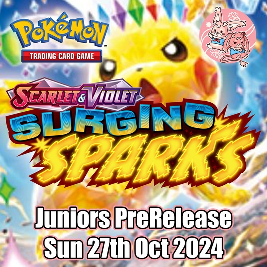 Pokemon TCG: Surging Sparks PreRelease JUNIORS - Sun 27th October 2024