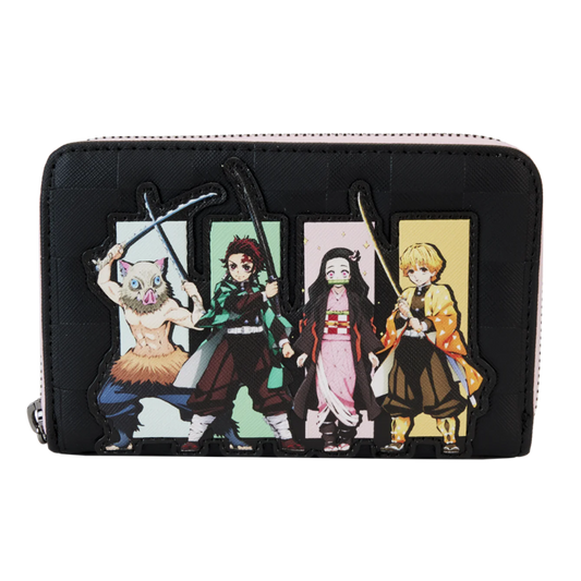 Loungefly Demon Slayer Group Zip Around Wallet