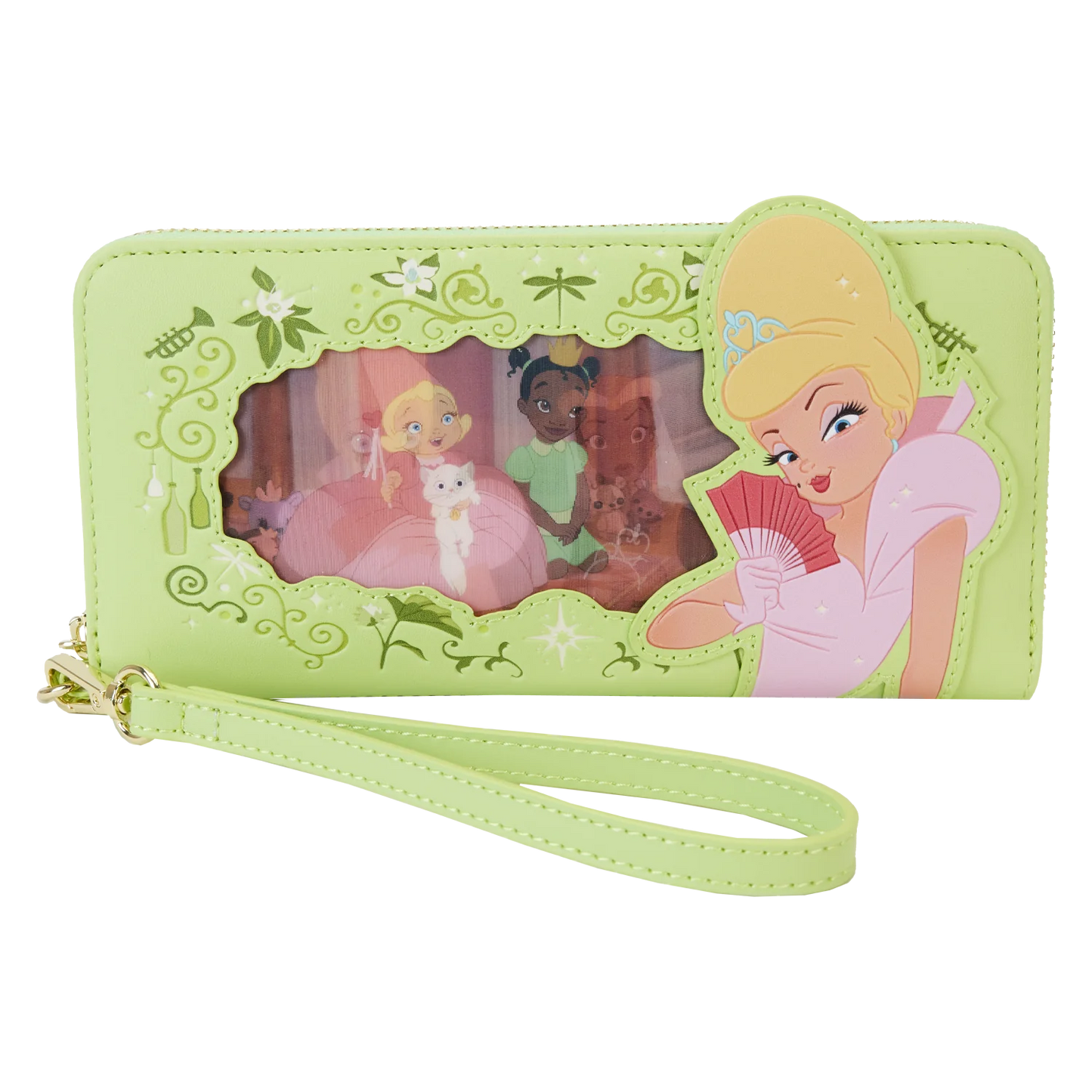 Loungefly Disney Princess and the Frog Tiana Lenticular Zip Around