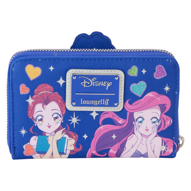 Loungefly Disney Princess Manga Style Zip Around Wallet