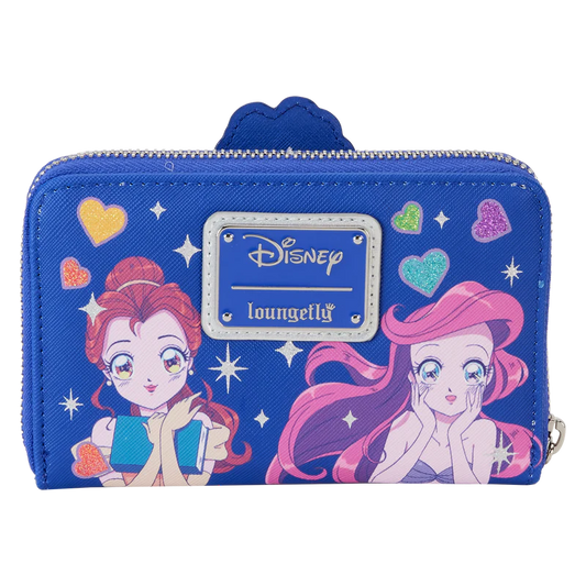 Loungefly Disney Princess Manga Style Zip Around Wallet