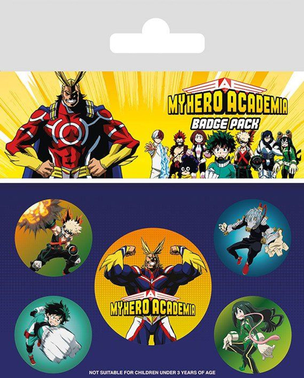 My Hero Academia Pin-Back Badges 5-Pack