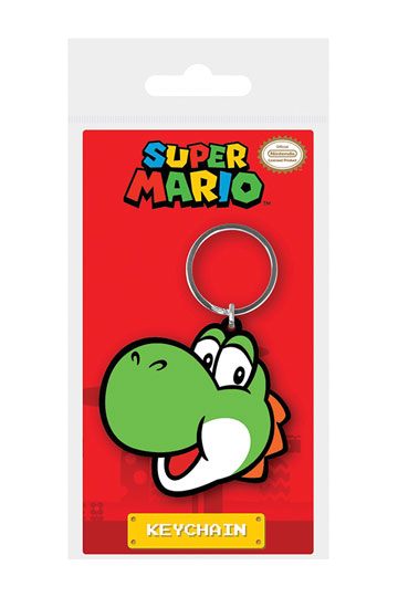 Super Mario Rubber Keychain Yoshi 6 cm