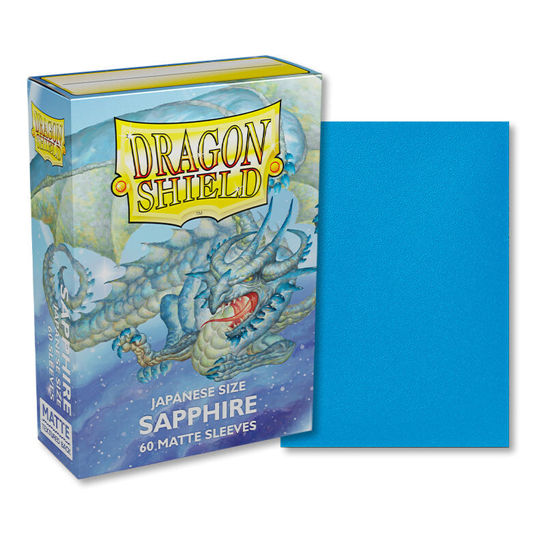 Dragon Shield Japanese Size - Sapphire 60 Matte Sleeves