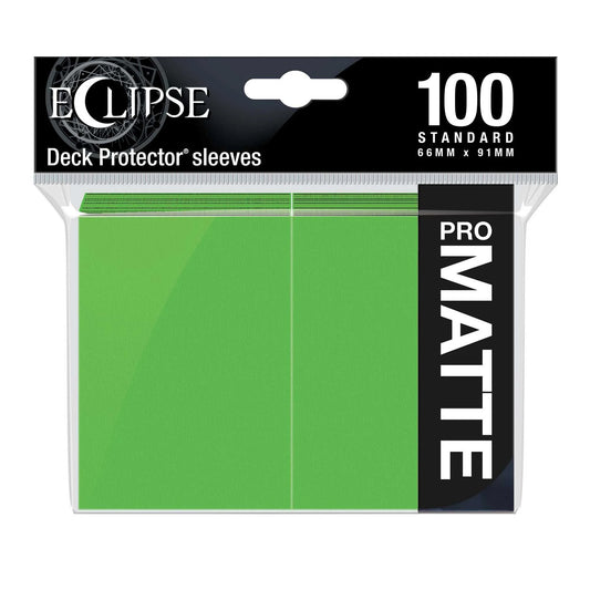 Ultra Pro - Pro Gloss Eclipse Standard Deck Protector sleeves (100 Sleeves) - Lime Green