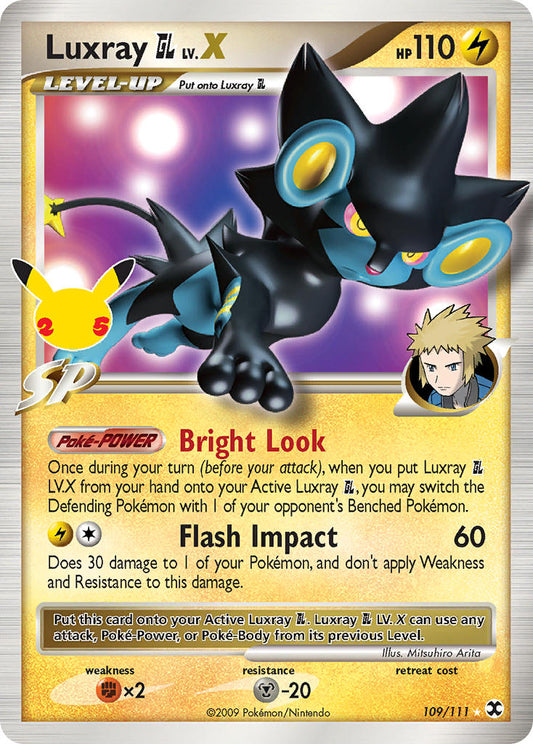 (RR 109) Pokemon TCG Celebrations Single: Luxray [GL] LV.X   Holo Rare