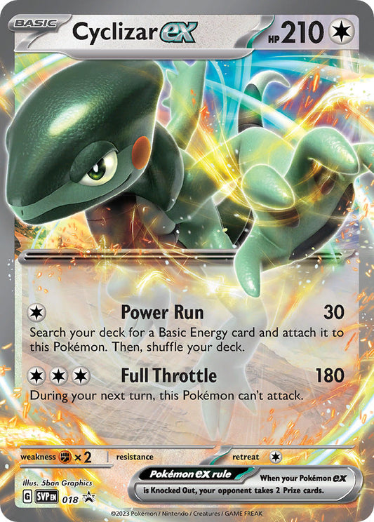 (018/ ) Pokemon TCG SV Black Star Promos Single: Cyclizar ex   Promo