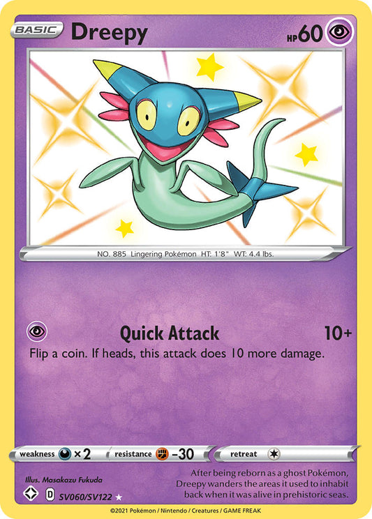 (SV060/SV122) Pokemon TCG Shining Fates Single: Dreepy  Secret Rare