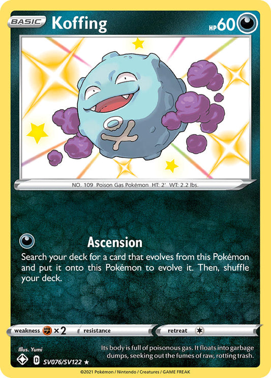 (SV076/SV122) Pokemon TCG Shining Fates Single: Koffing  Secret Rare