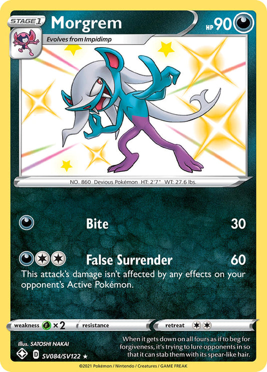 (SV084/SV122) Pokemon TCG Shining Fates Single: Morgrem  Secret Rare