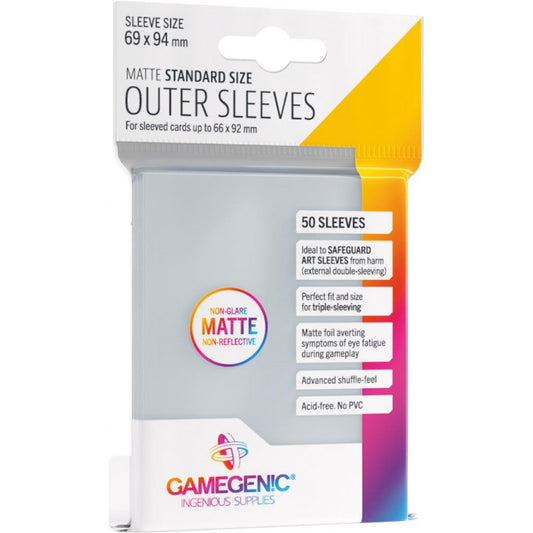 Gamegenic: Outer Sleeves Matte Standard Size 50ct