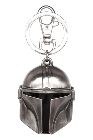 Star Wars Metal Keychain Mandalorian Helmet