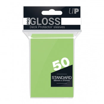 Ultra Pro: Pro Gloss Deck Protector Sleeves Standard Size (50 ct) - Lime Green