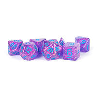 Fanroll - 16mm Resin Poly Dice Set - Flash Purple