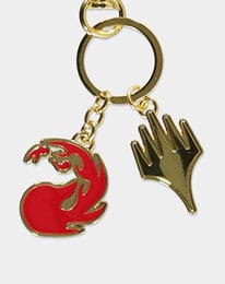 Magic: The Gathering Metal Keychain Red Mana