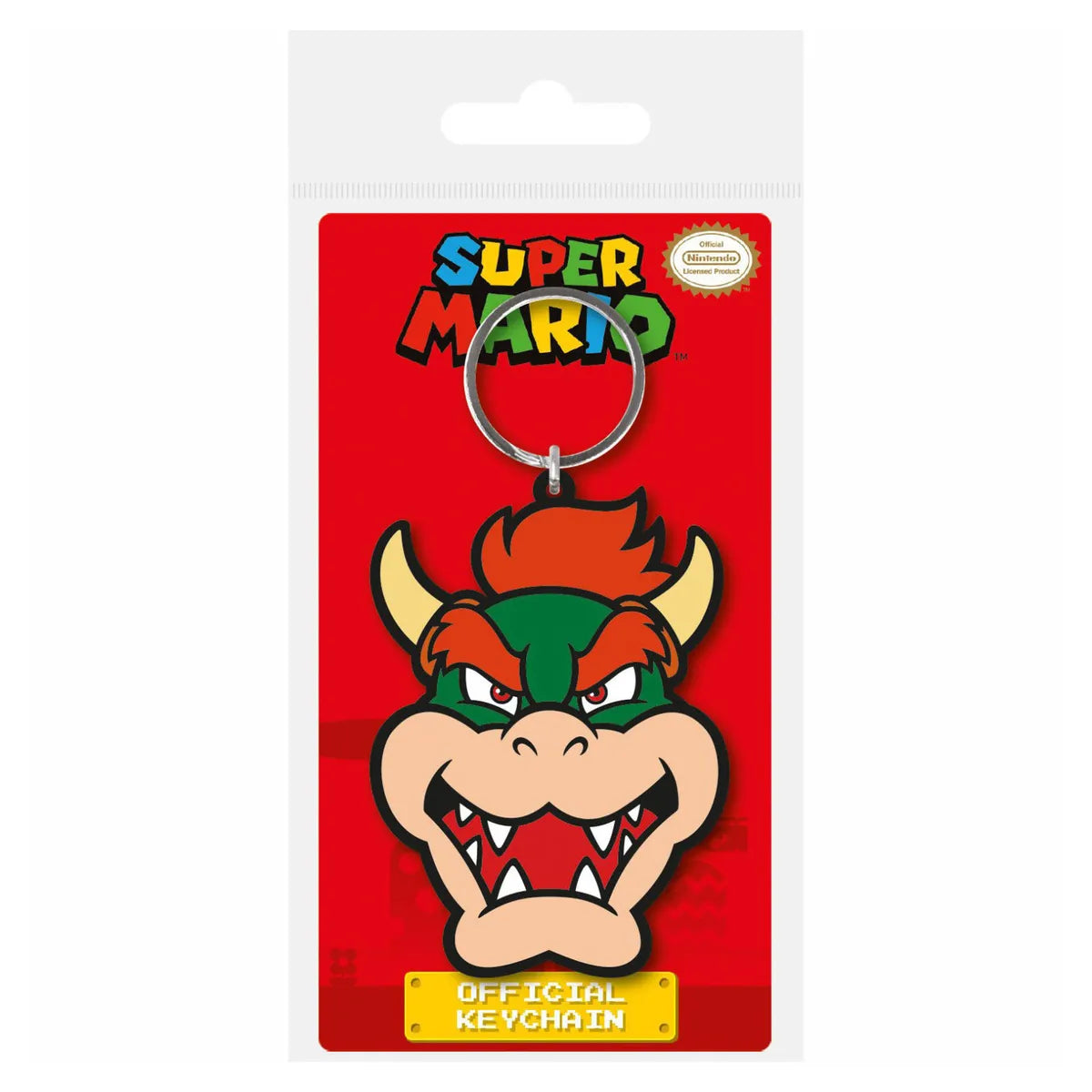 Super Mario Rubber Keychain - Bowser