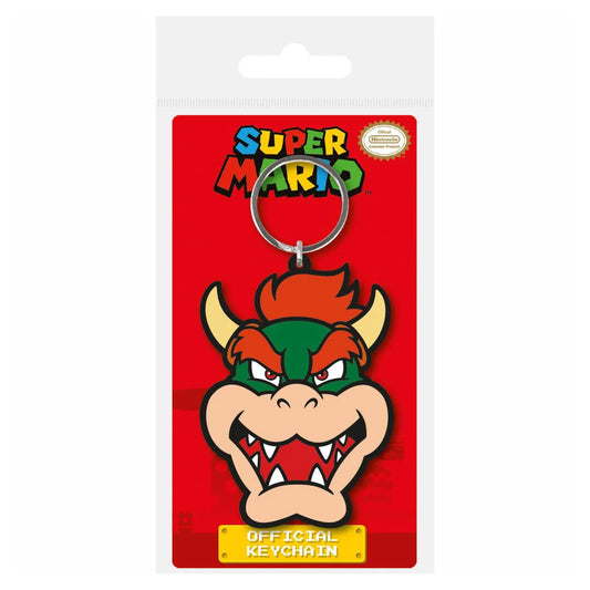 Super Mario Rubber Keychain - Bowser