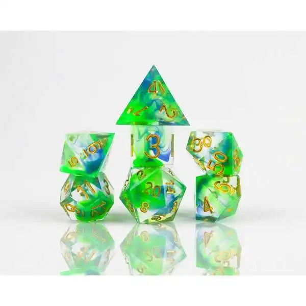 Sirius Dice: Sharp Cyprus Poly Set