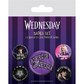 Wednesday Pin-Back Buttons 5-Pack