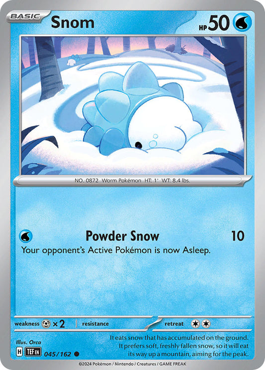 (045/162) Pokemon TCG Temporal Forces Single: Snom   Common