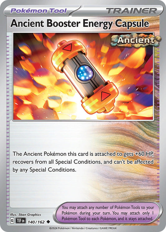 (140/162) Pokemon TCG Temporal Forces Single: Ancient Booster Energy Capsule Reverse Holo Uncommon