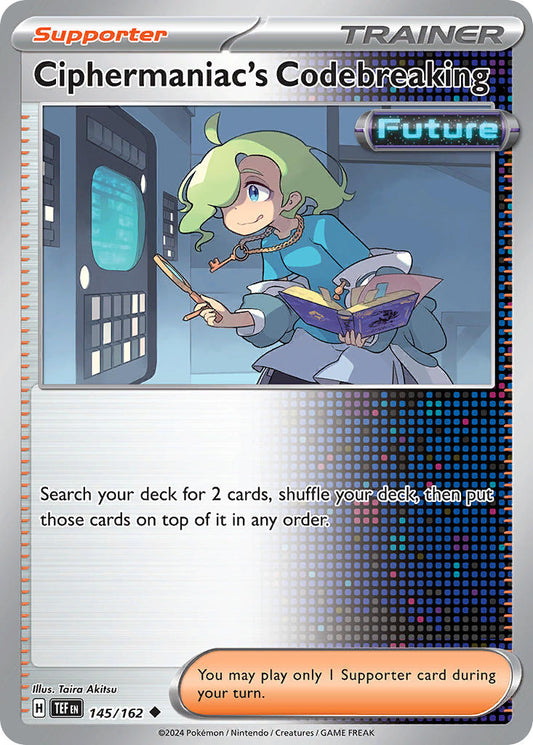 (145/162) Pokemon TCG Temporal Forces Single: Ciphermaniac's Codebreaking Reverse Holo Uncommon