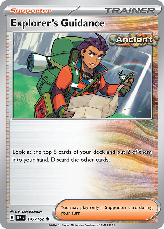 (147/162) Pokemon TCG Temporal Forces Single: Explorer's Guidance  Uncommon