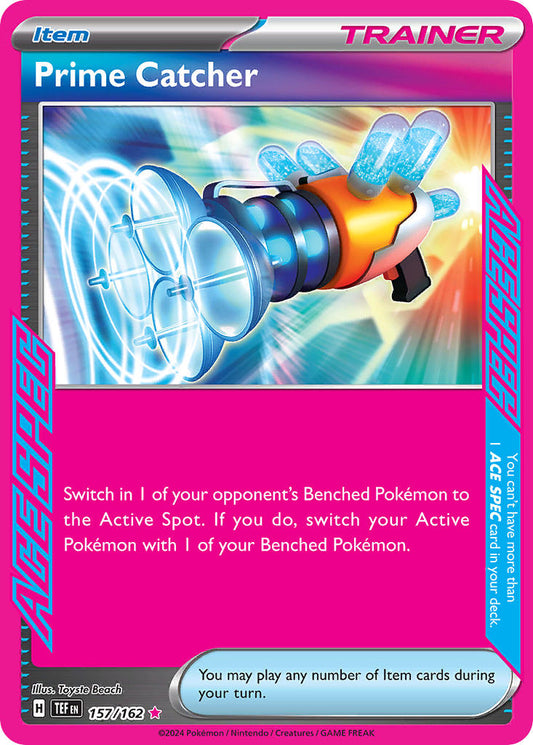 (157/162) Pokemon TCG Temporal Forces Single: Prime Catcher  ACE Rare