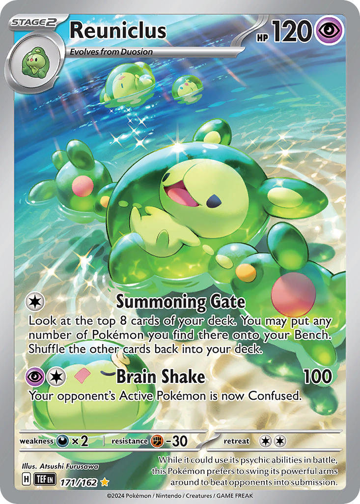 (171/162) Pokemon TCG Temporal Forces Single: Reuniclus   Illustration Rare